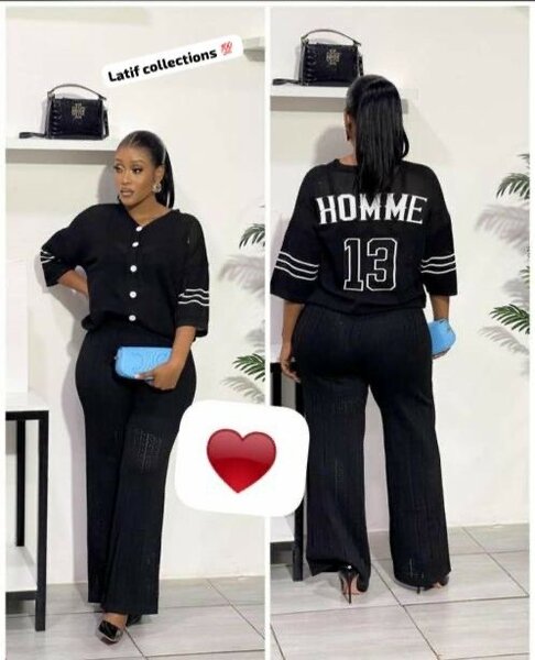 Ensemble Noir Élégant Femme