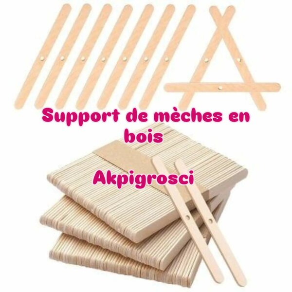 Support de mèches en bois
