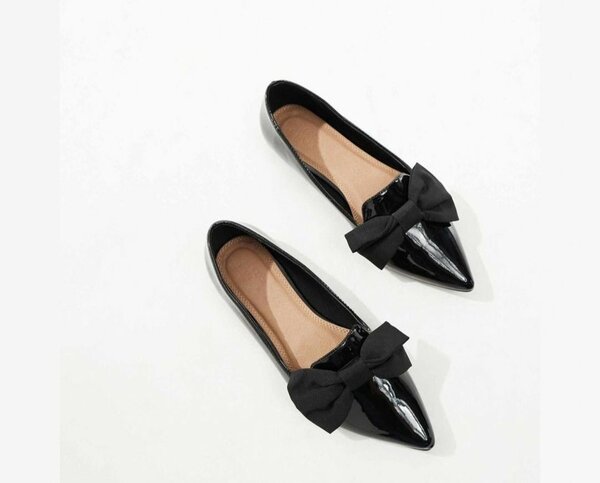 Lake Bow Flat Shoe- Wide Fit