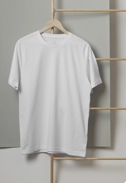 T-shirt blanc coton homme