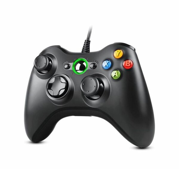 MANETTE XBOX FILAIRE NOIR, COMPATIBLE PC
