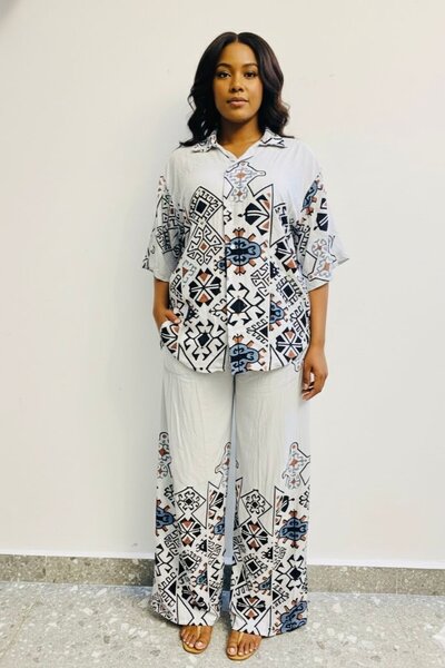 Pyjama imprimé chic femme