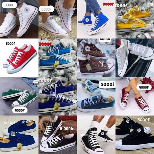 Chaussures en toile tendance