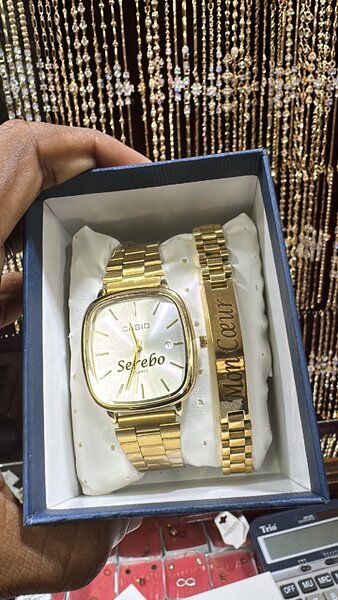 Montre et bracelet chaîne personnalisée