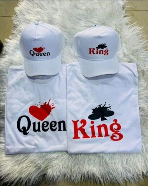 Ensemble T-shirt et Casquette Couple Queen King