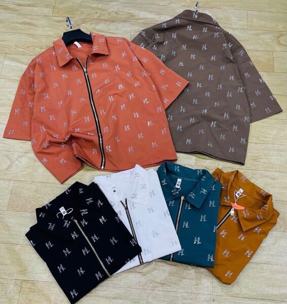 Chemises Homme Zippées Été