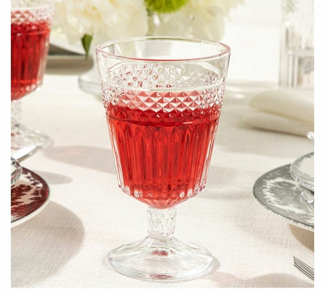 4 PCS 320ML FAIRY GLASS SET - TRANSPARENT