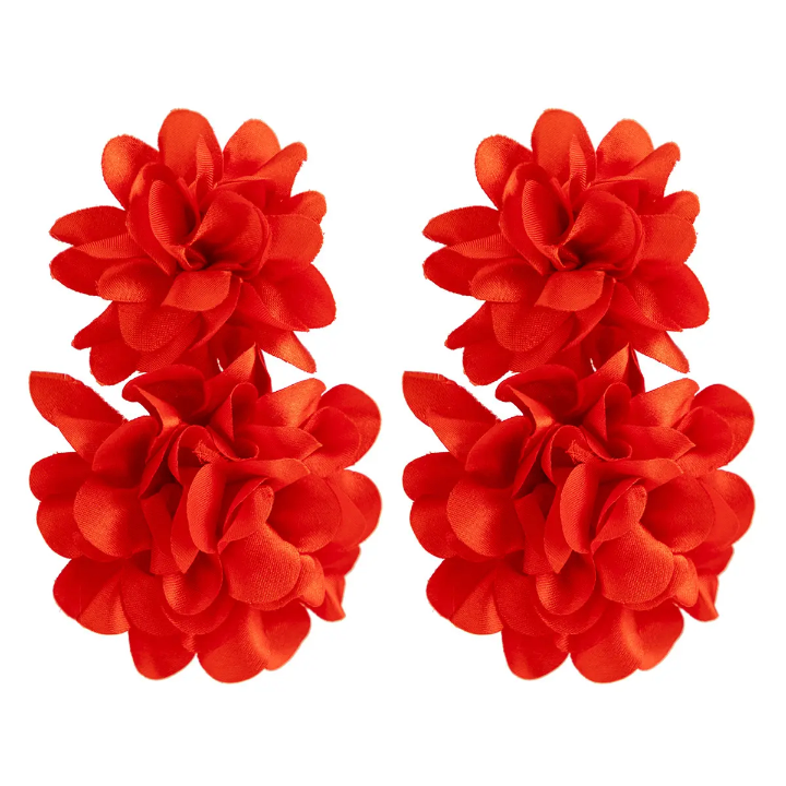 Boucles d'oreilles florales exquises