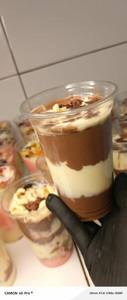Yaourt en verrine chocolat