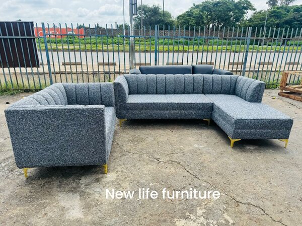Sofa set L shape + 2 Cotton material