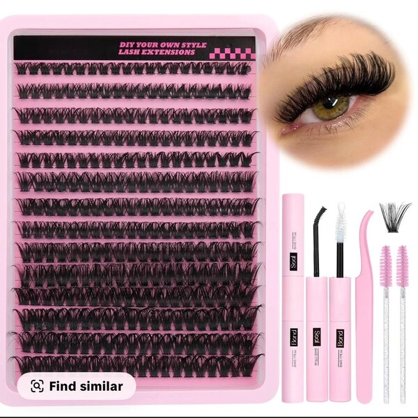 Extensions de cils en grappe DIY