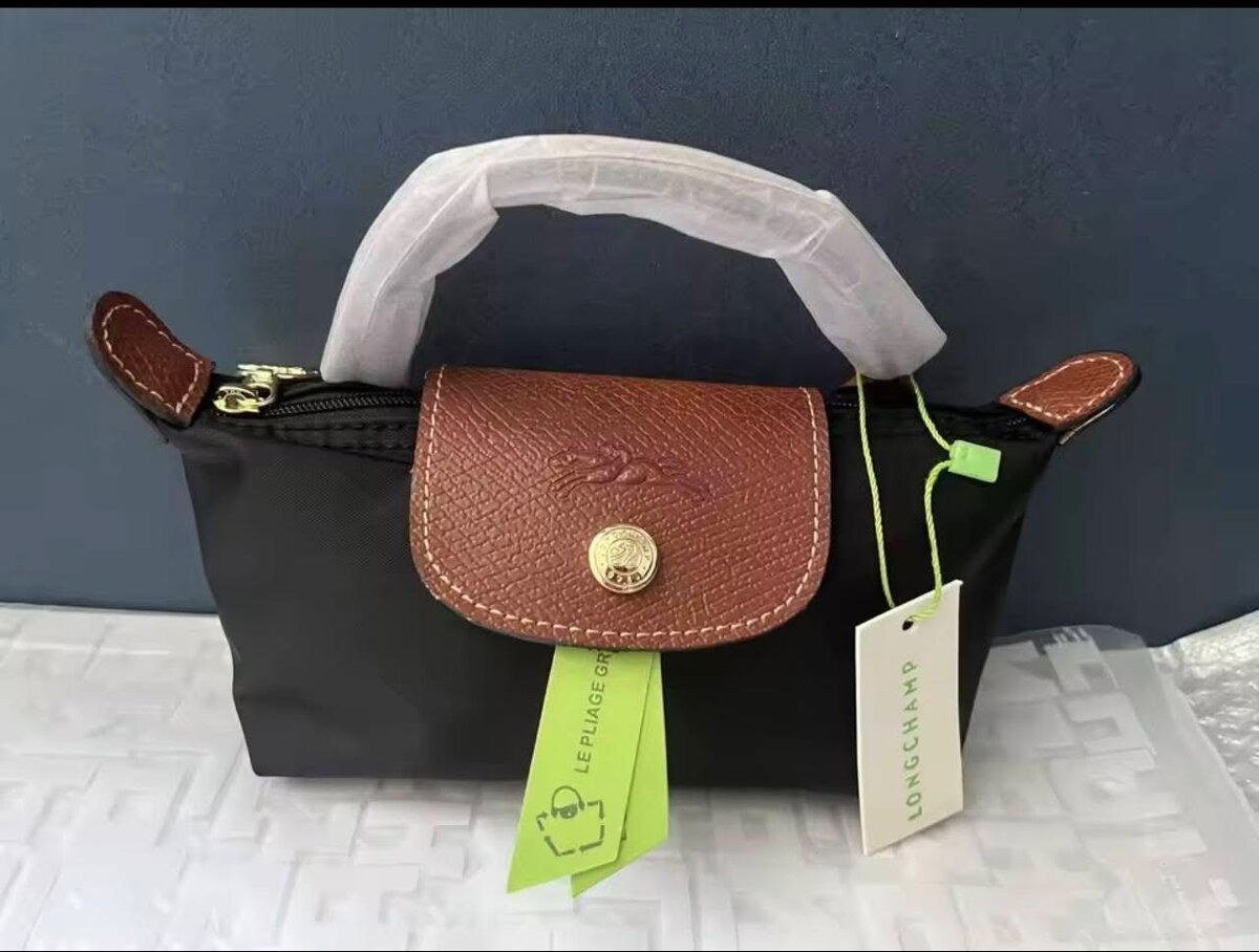 Sac à main Longchamp noir et marron