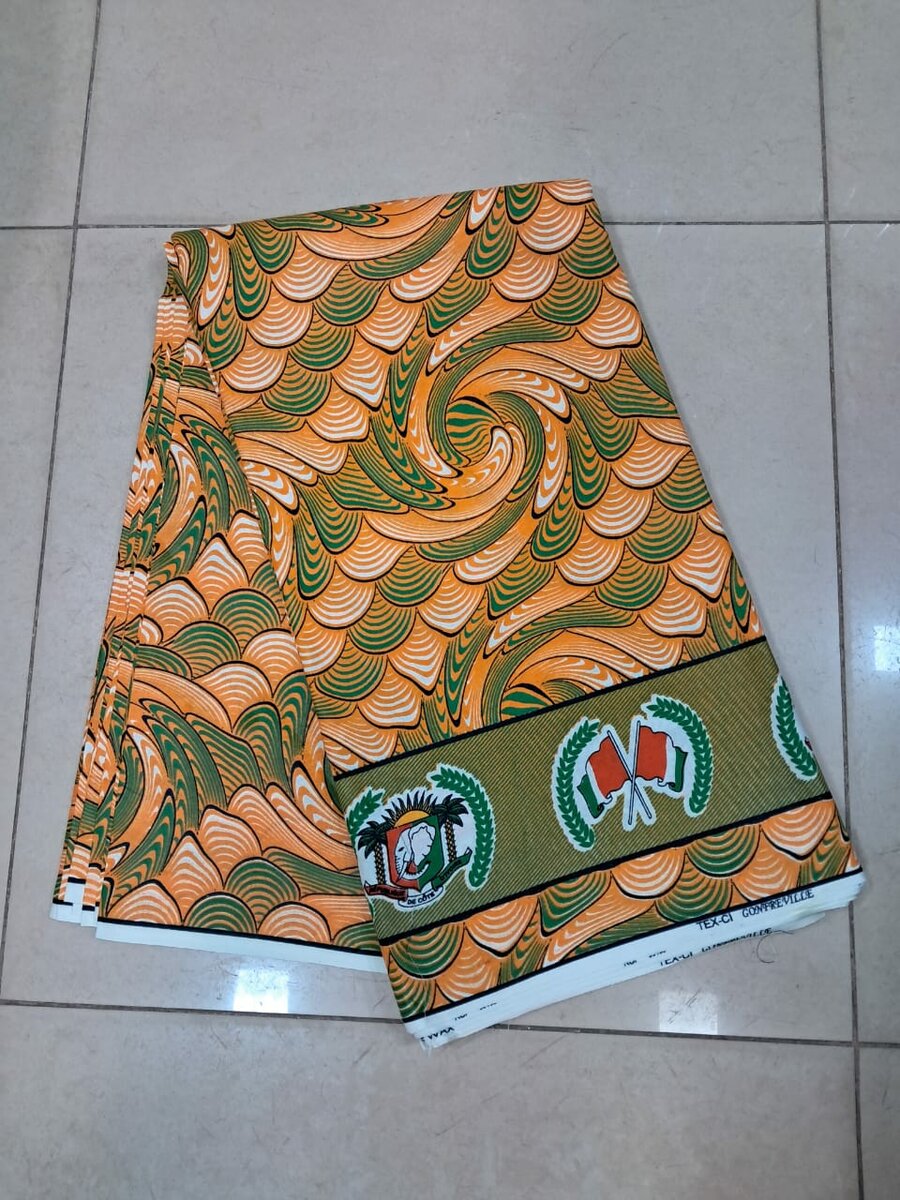 Tissu Wax Africain Coloré