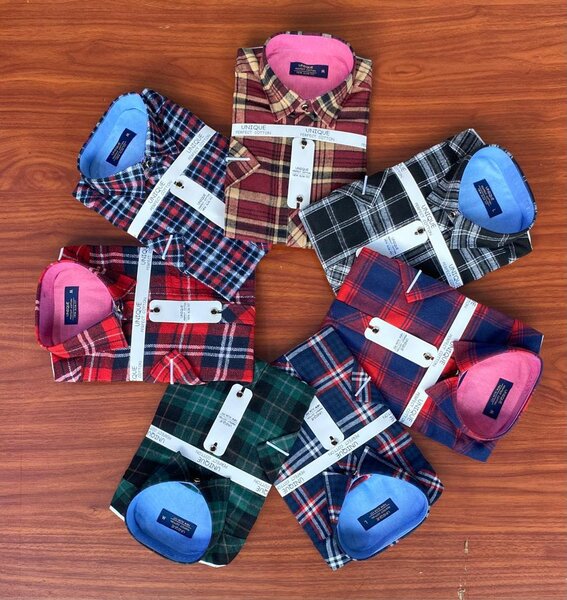 Checkered Long and Short sleeves Shirts