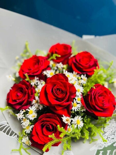 Bouquet de Roses Éclatantes