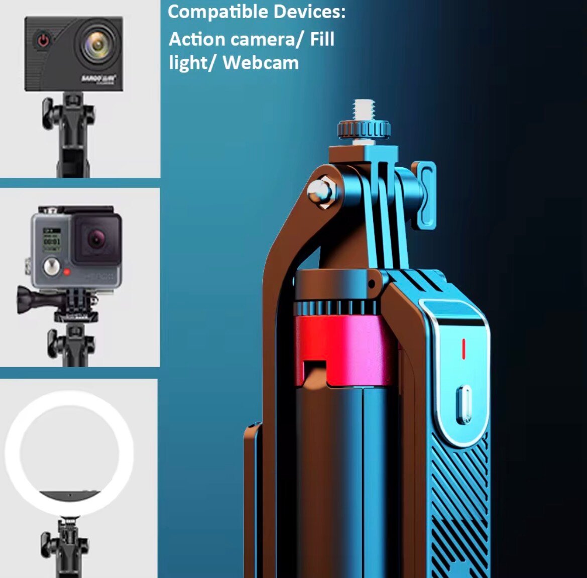 Trépied Selfie avec Suivi Visage