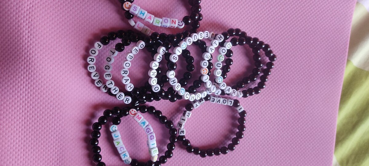 Beaded bracelets and waist beads