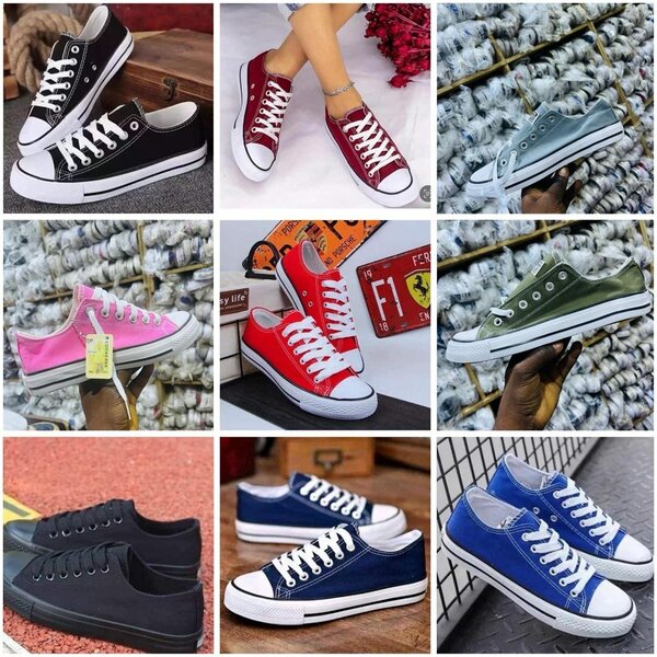 Sneakers en toile colorées