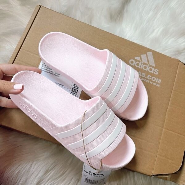 Adidas Claquettes Rose Femme