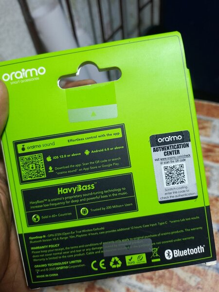 Écouteurs Bluetooth Oraimo