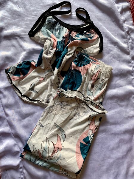 Pyjama léger en coton femme