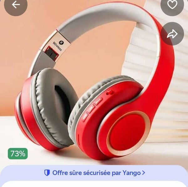 Casque sans fil Bluetooth