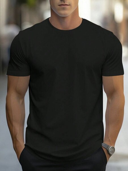 T-shirt noire pour hommes