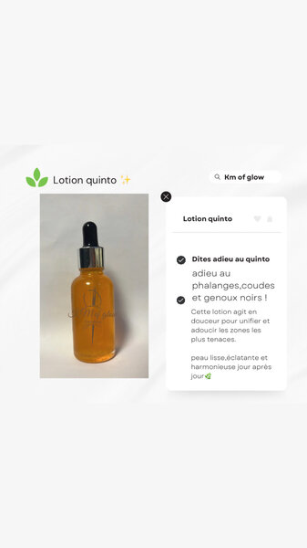 Lotion quinto