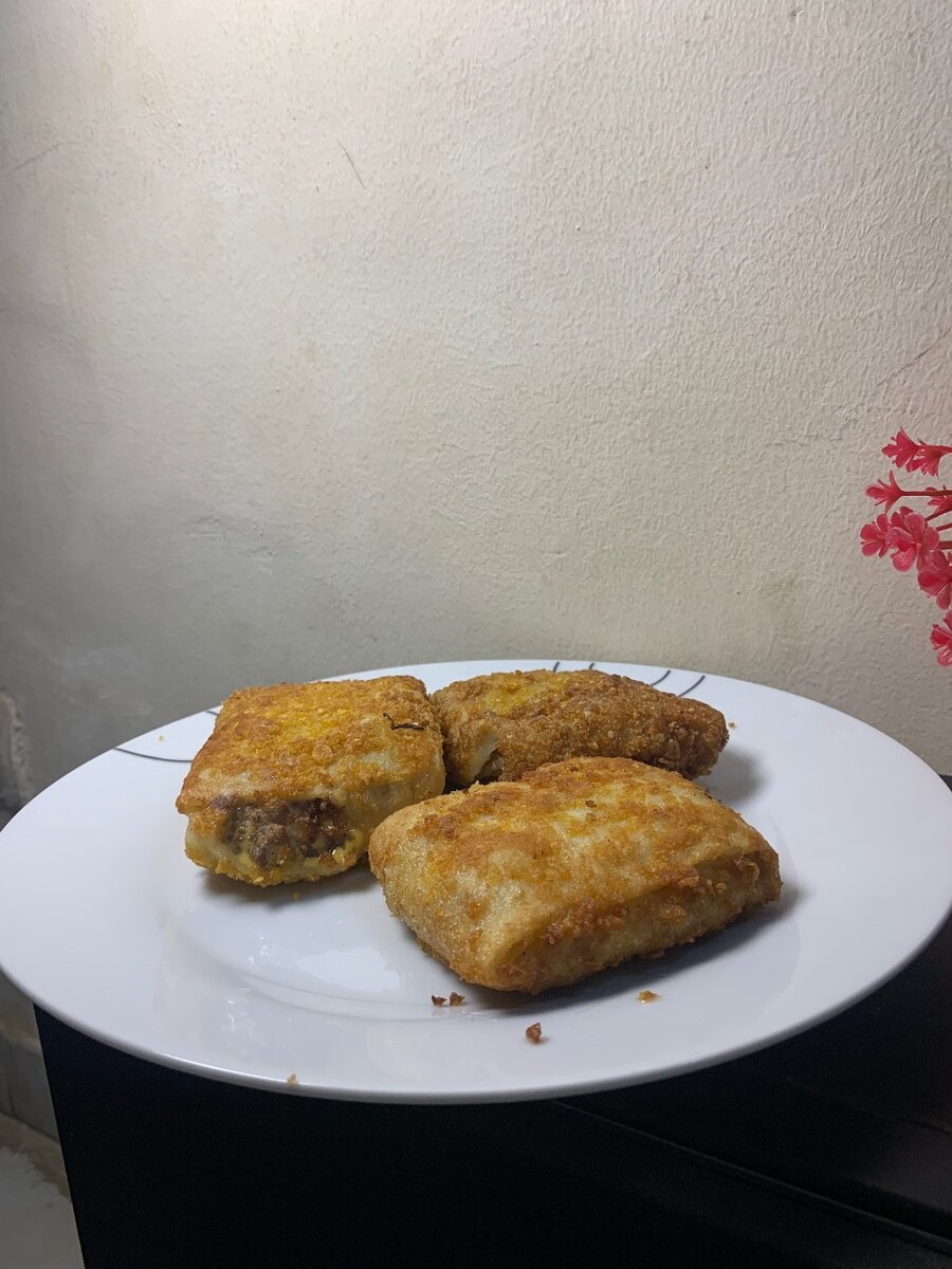 Crêpe salé pané
