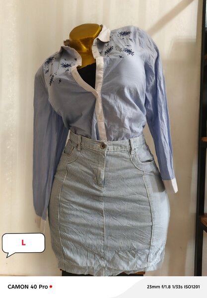 Chemisier brodé femme