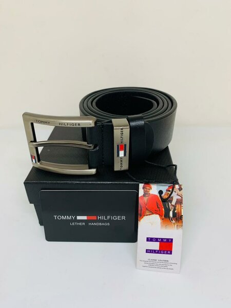 Ceinture tommy en cuir