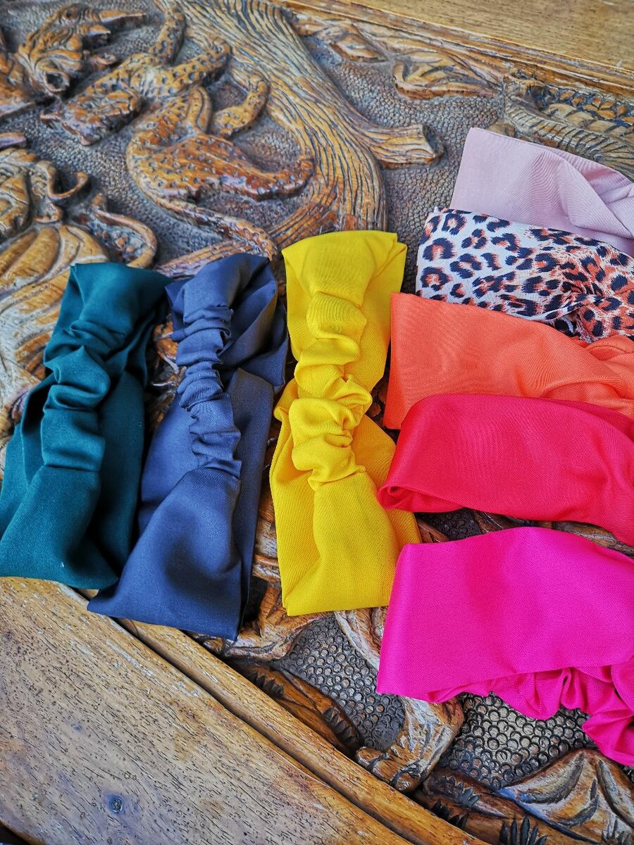 Turban twisted headband and Gathered headband