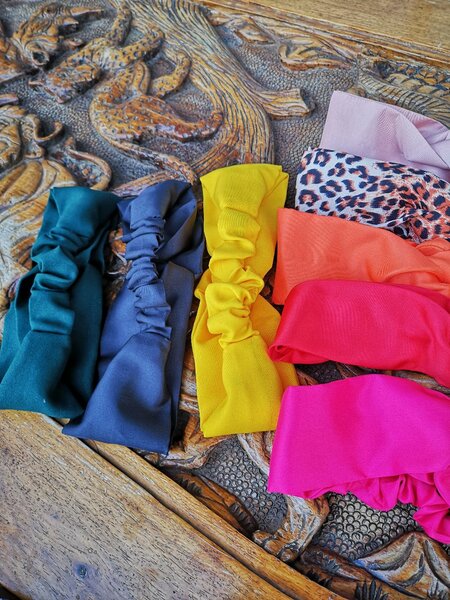 Turban twisted headband and Gathered headband