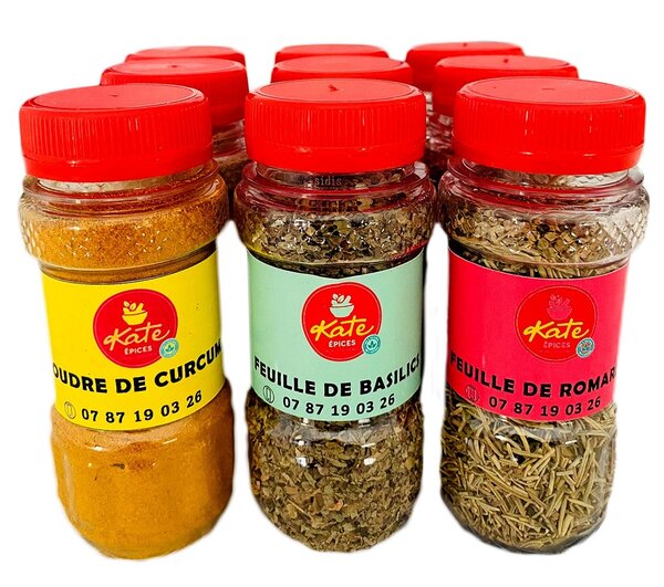 Kankankan, curry , paprika, thym , grain de coriandre