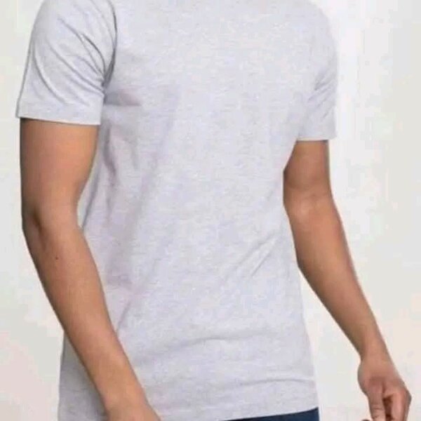 T-shirt homme gris en coton
