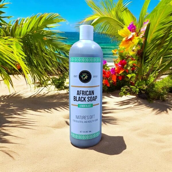Lemon Blast African Black Soap Bath Gel 1.2 Liters