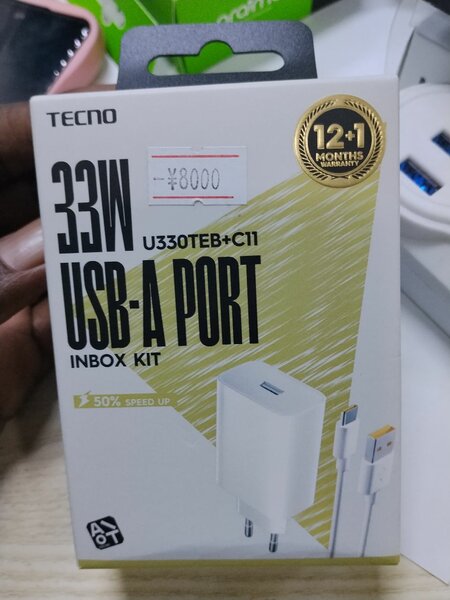 Tecno 33W Fast Charger Kit