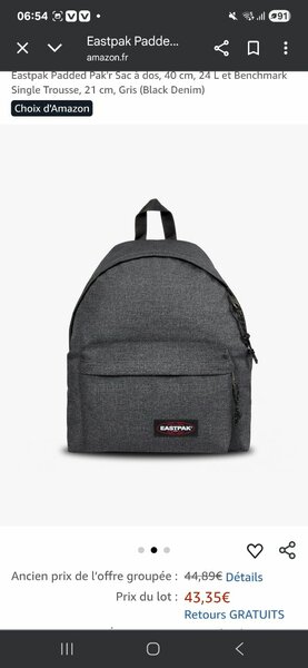 Sac à dos Eastpak Padded