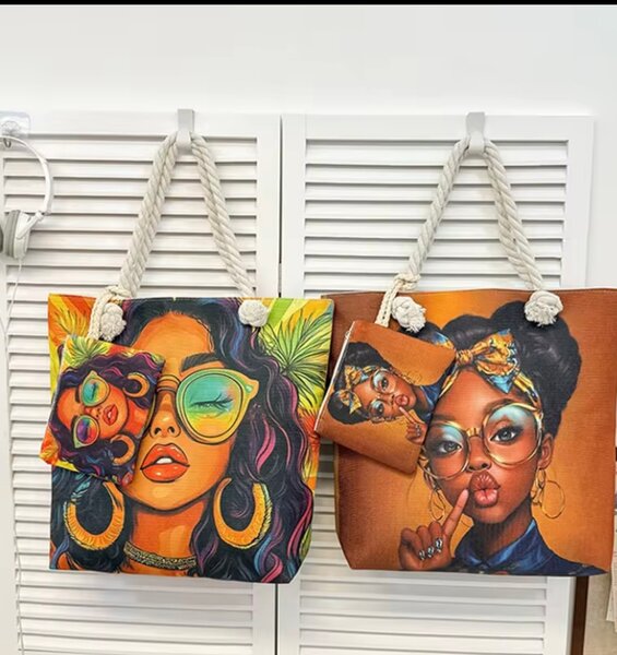 Sacs cabas avec illustration vive