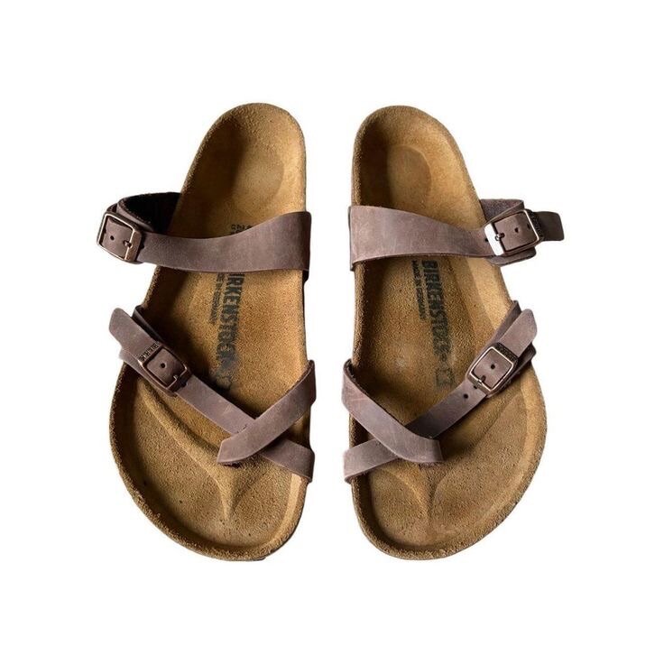 Birkenstock and adidas slides