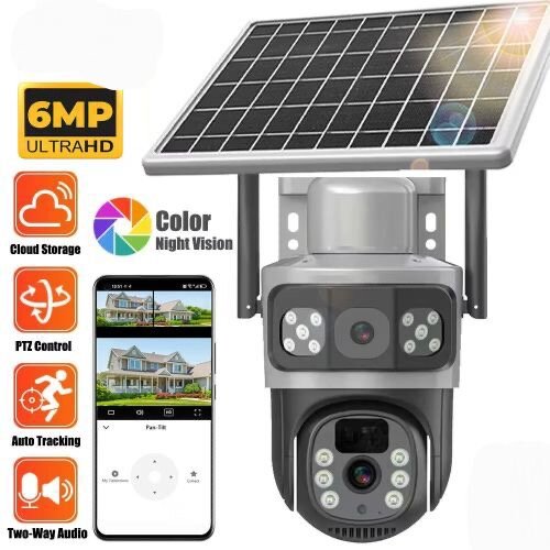 Caméra de surveillance solaire 4G