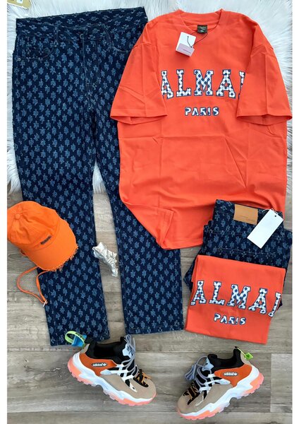 T-shirt ALMAI Paris Orange