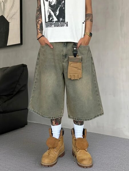 Jort rétro délavé large