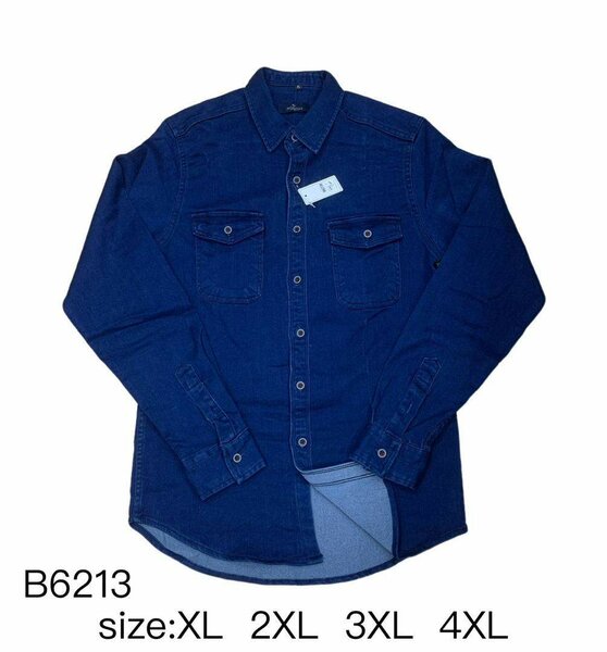 Chemise en denim grande taille