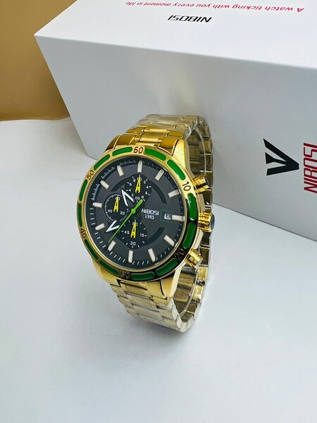 Montre homme Nibosi dorée