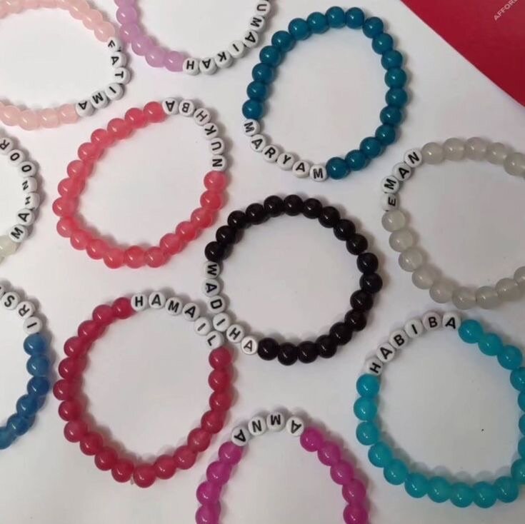 Bracelets en perles personnalisés