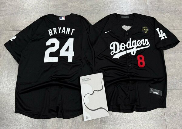 Maillot de baseball noir Dodgers