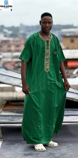Boubou africain homme vert