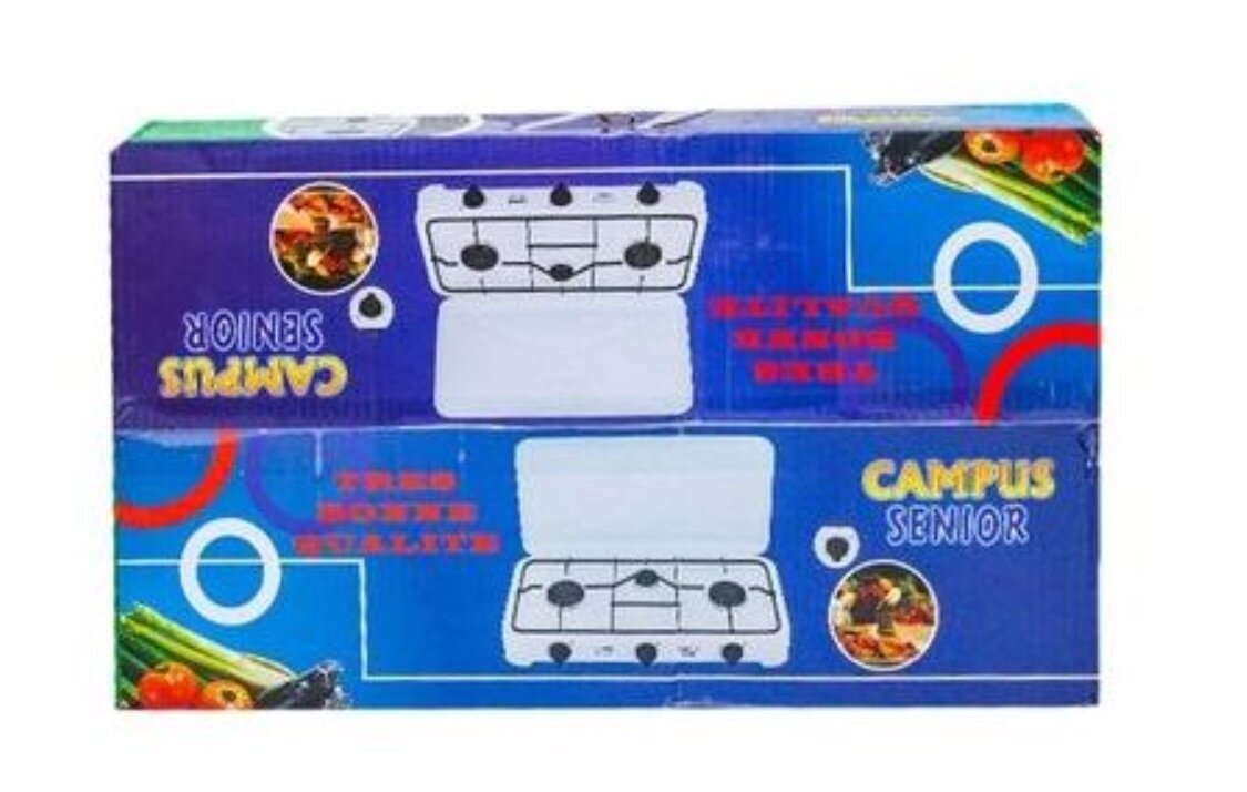 Campus Réchaud à Gaz 3 Feux - Allumage Manuel - Blanc