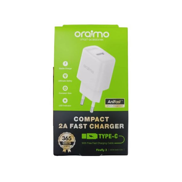 Oraimo Chargeur Oraimo Ultra Rapide - Type-C